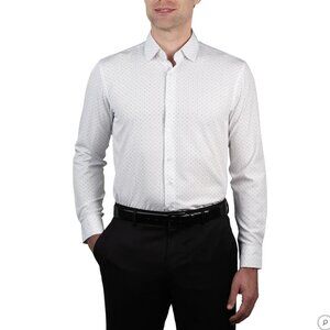 NWT Nautica Men's Performance Dress Shirt -- Iron free